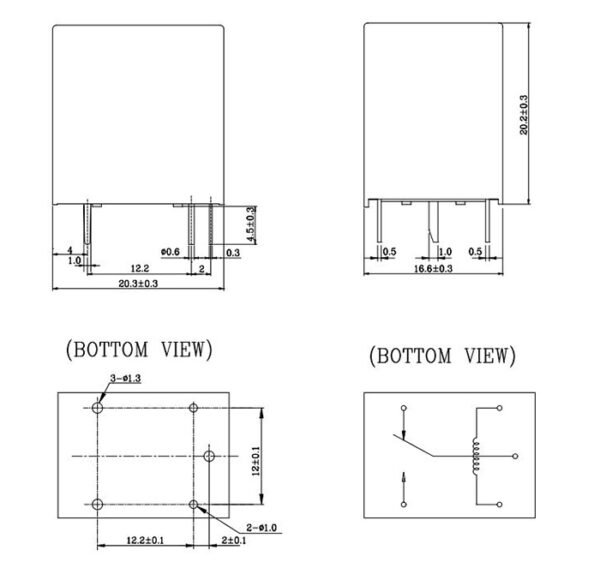 Реле NRP10-C24D 24VDC 10A 1 контактна група 240V