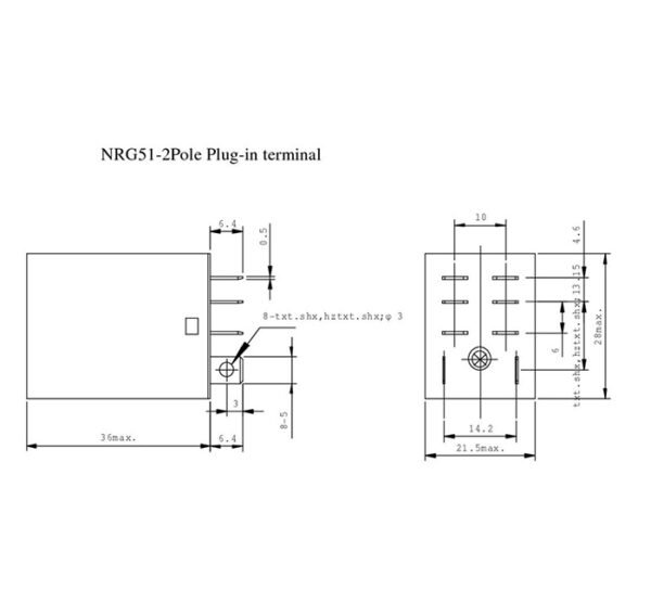 Реле NNC68A-2Z24D 24VDC 10A 2 контактни групи 240V