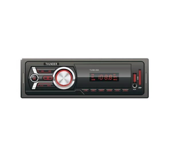Автомобилен радио MP3 плеър без падащ панел TSUB-006, AUX, FM, SD, USB 4x20W 12V