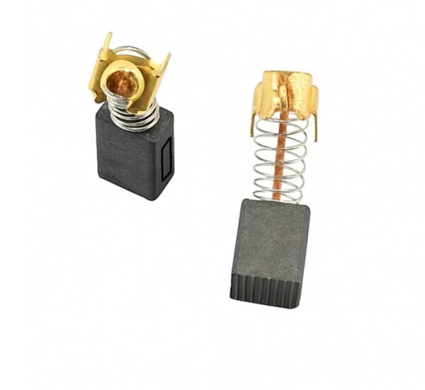 Българска въглено-графитна четка с канал и пружина с накрайник профил 6x9x15mm