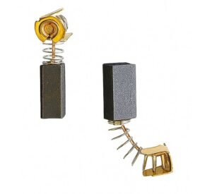 Въглено-графитна четка с пружина и накрайник профил 6,2x9,3x17,5mm