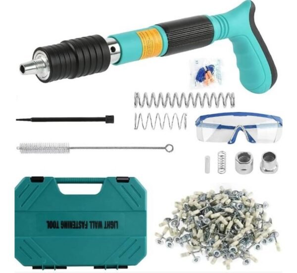 Пистолет Kraft Royal, пирони с заряд, пневматичен, зелен, Ф7,3x25mm