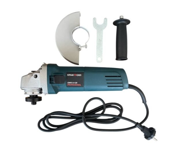 25336-B Ъглошлайф Kraft Royal, флекс, регулиране обороти, зелен, 220VAC, 125mm, к-т