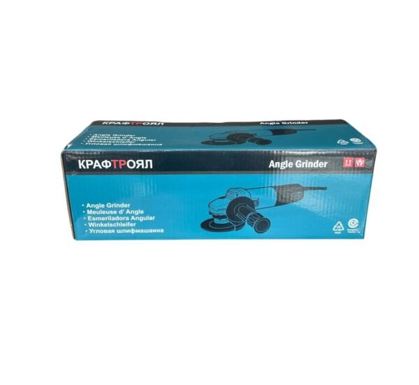 25336-C Ъглошлайф Kraft Royal, флекс, регулиране обороти, зелен, 220VAC, 125mm, к-т