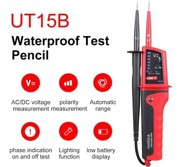 Тестер на напрежение 7в1 UT-15B, 12-690V, VAC, VDC, OHM