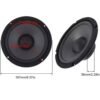 Автомобилен говорител YH-600, двулентов, 2way, 600W, 6"