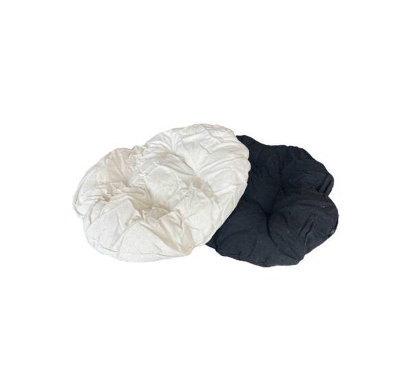 Люлка стол, ратанова, висяща, възглавница, бяла, 150kg, 800x600x1200mm